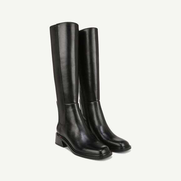 Franco Sarto L-Giselle Wide Calf Knee High Boot Leather Black Size 9.5 M NWOT - Picture 2 of 10